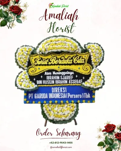 Papan Bunga Duka di Guci