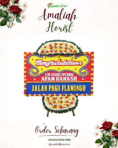 Bunga Papan Congratulation di Guci